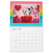 Kalenderkotterhonden en dinosaurussen kalender (Feb 2027)