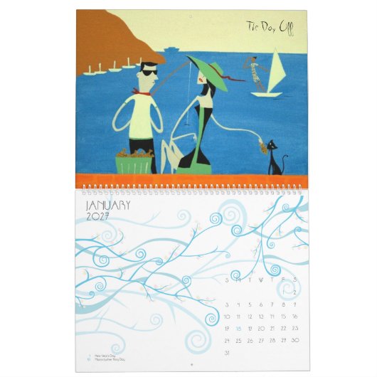 Kalenderkunst door Maya Dvalishvili Kalender (Jan 2027)