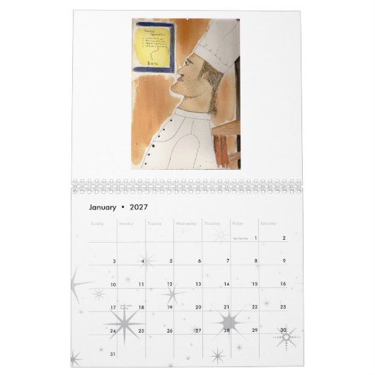 Kalenderkunst van 2010 door Bill Reeves Kalender (Jan 2027)