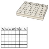 Kalendermaand  Check Board Rubberstempel (Gestempeld)