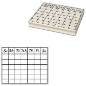 Kalendermaand  Check Board (verbeterd) Rubberstempel (Gestempeld)