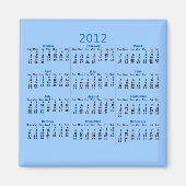 Kalendermagneet 2012 magneet (Voorkant)