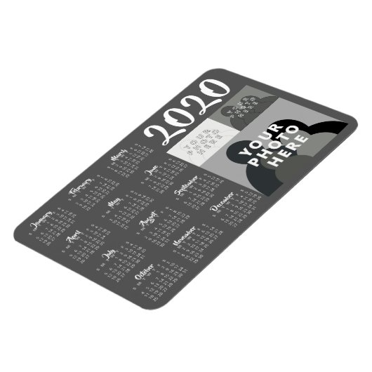 Kalendermagneet 2020 - 3 Aangepaste foto's - Sjabl Magneet (Linkerzijde)