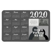 Kalendermagneet 2020 - 3 Aangepaste foto's - Sjabl Magneet (Horizontaal)