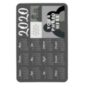 Kalendermagneet 2020 - 3 Aangepaste foto's - Sjabl Magneet (Verticaal)