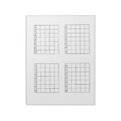 Kalenderpad Wit Driejaarlijks Notitieblok (Linkerzijde)