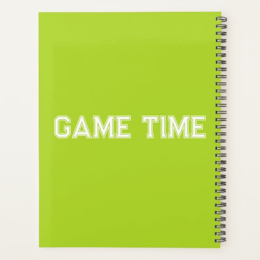 Kalenderplank voor gametijd Tennis Planner (Achterkant)