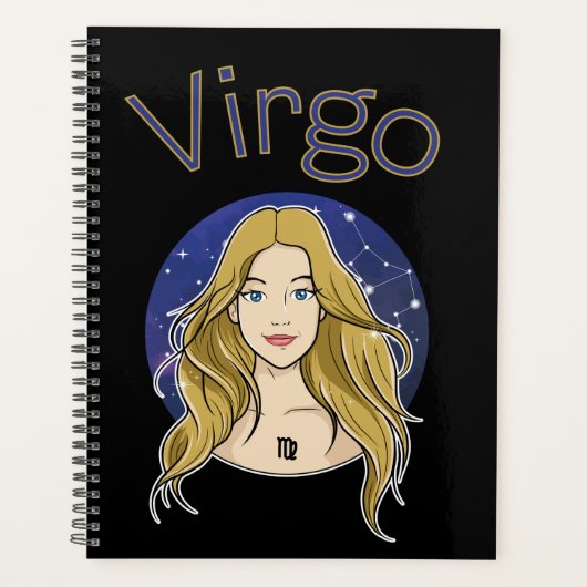 Kalenderplank voor virgo Zodiac Sign. Planner (Voorkant)