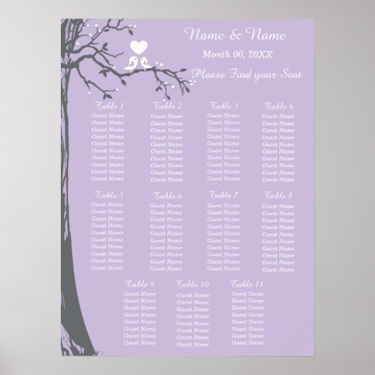 Kalenderrooster Poster (Voorkant)