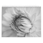 Kalenders voor zwarte en witte bloemen kalender (Hoes)