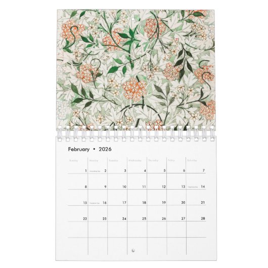 KALENDERS : WILLIAM MORRIS - DESIGN KALENDER (Feb 2026)