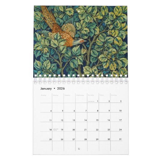KALENDERS : WILLIAM MORRIS - DESIGN KALENDER (Jan 2026)