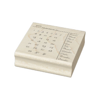 kalenderstempel rubberstempel