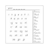 kalenderstempel rubberstempel (Afrduk)