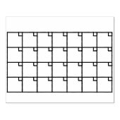 Kalenderstempel van Bullet Journal Rubberstempel (Afrduk)