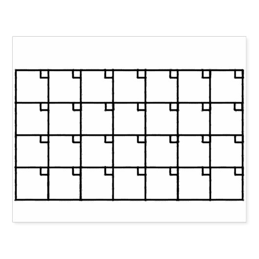 Kalenderstempel van Bullet Journal Rubberstempel (Afrduk)