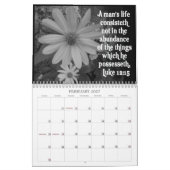 KALENDERSTROMEN EN BIBLE SCRIPTURE BLACK & WHITE KALENDER (Feb 2027)