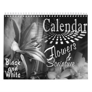 KALENDERSTROMEN EN BIBLE SCRIPTURE BLACK & WHITE KALENDER