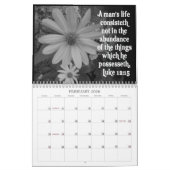 KALENDERSTROMEN EN BIBLE SCRIPTURE BLACK & WHITE KALENDER (Feb 2026)