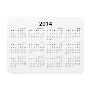 Kalendervriend Magnet 2014 Magneet