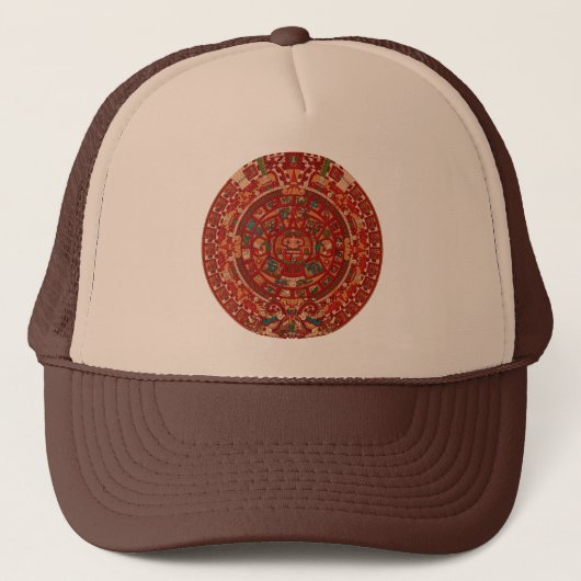 Kalenderwiel Mayan (Aztec) Trucker Pet (Voorkant)