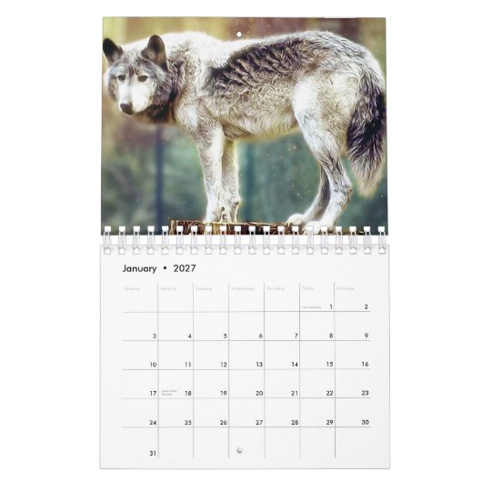 Kalenderwolf Kalender (Jan 2027)