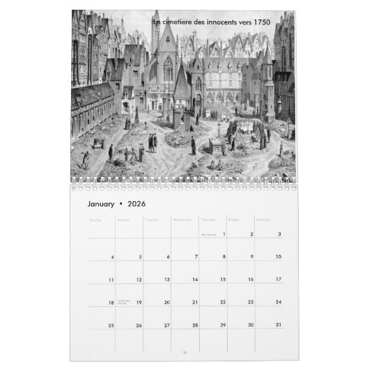 kalendrier paris auklaus kalender (Jan 2026)