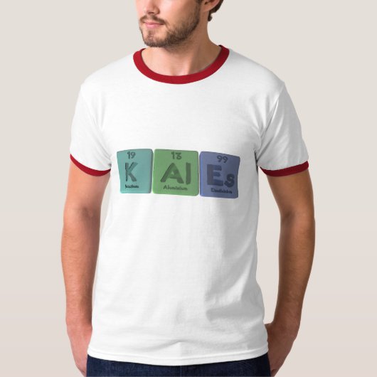 Kales-K-Al-Es-Kalium-Aluminium-Einsteinium.png T-shirt (Voorkant)