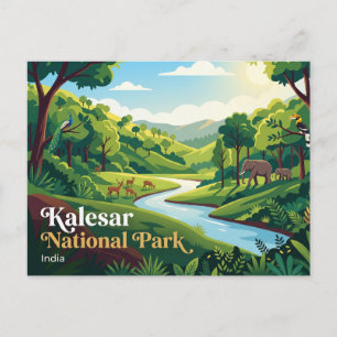 Kalesar Nationaal Park India Briefkaart