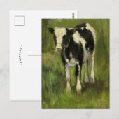 Kalf, gevlekt zwart en wit | Geo Poggenbeek Briefkaart (Voorkant / Achterkant)