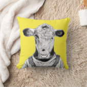 Kalf in Dungaree (Retro Yellow) Kussen (Deken)