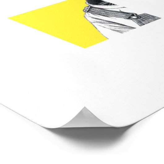 Kalf in Dungaree (Retro Yellow) Poster (Hoek)