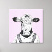 Kalf in Dungaree (Ume) Canvas Afdruk (Voorkant)