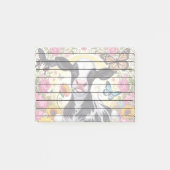 Kalf in een levendige bloementuin en Butterfly Won Post-it® Notes (Voorkant)