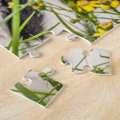 Kalf in gras en bloemen legpuzzel (Zijkant)