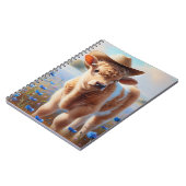 Kalf met cowboy Pet in weiland Notitieboek (Linkerzijde)