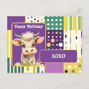 Kalf XOXO Gefeliciteerd met je verjaardag Briefkaart