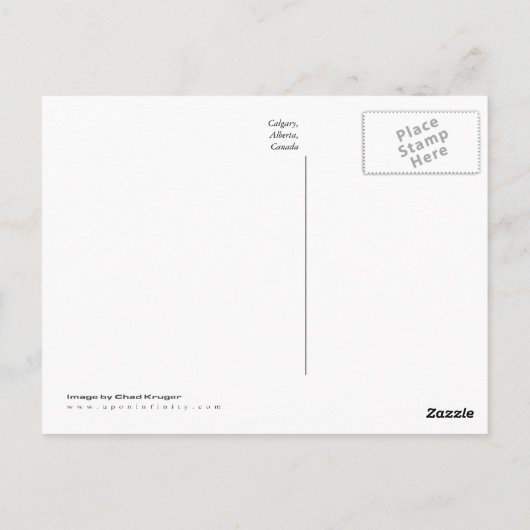 Kalgary tijdens Sunset Briefkaart (Achterkant)