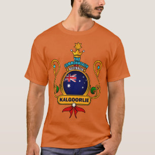 Kalgoorlie City Pride Gouden Australische Vlag Sou T-shirt