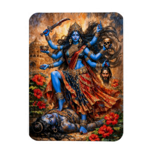Kali danst op Shiva Magneet