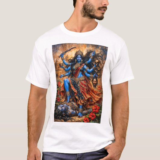 Kali Danst op Shiva T-shirt (Voorkant)