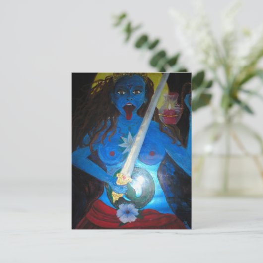 kali fierce briefkaart (Staand voorkant)