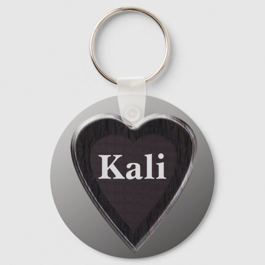 Kali Gepersonaliseerde Hart Sleutelhanger door 369 (Voorkant)
