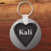 Kali Gepersonaliseerde Hart Sleutelhanger door 369 (Voorkant)