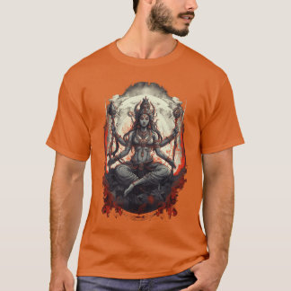 Kali Goddess of Deathime and Doomsday Hindu Yoga W T-shirt