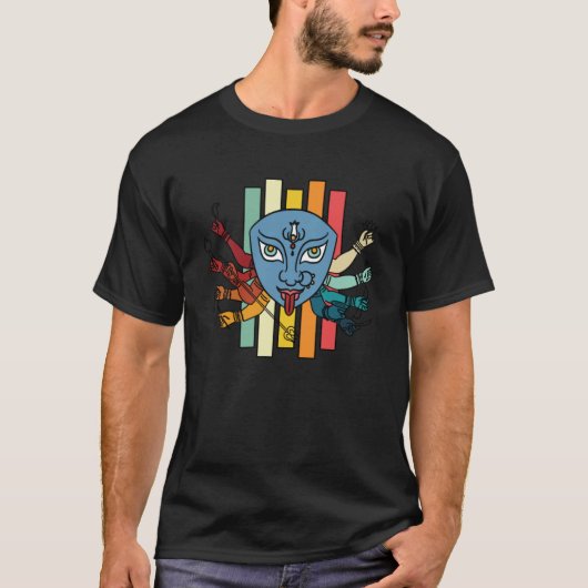 Kali Godin Hindu Dharma India Hindoeïsme T-shirt (Voorkant)