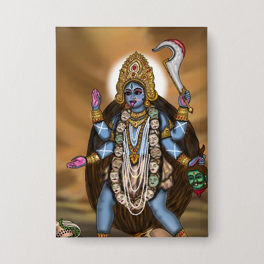 Kali Godin Knop Button (Voorkant)