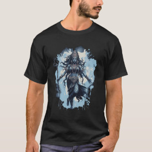 Kali Godin van de Doodtijd en Doomsday Hindu Yoga T-shirt
