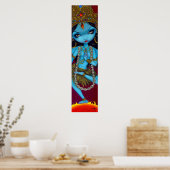 Kali hindu goddess gothic Art Print (Keuken)