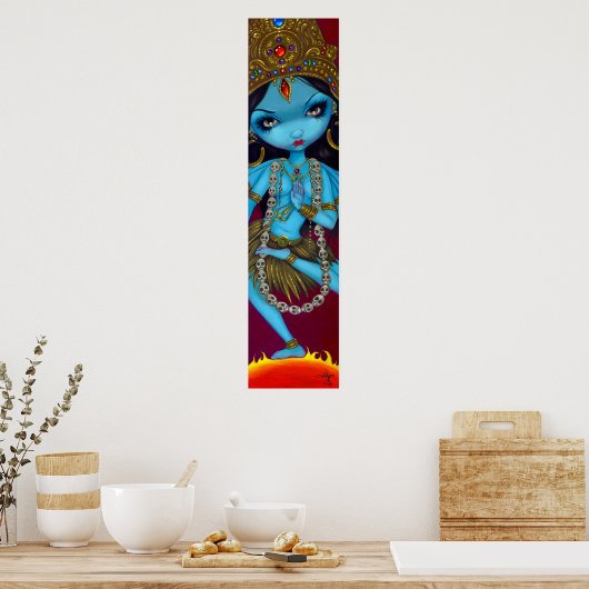 Kali hindu goddess gothic Art Print (Keuken)